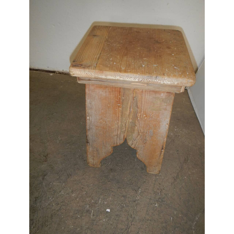 Vintage fir stool