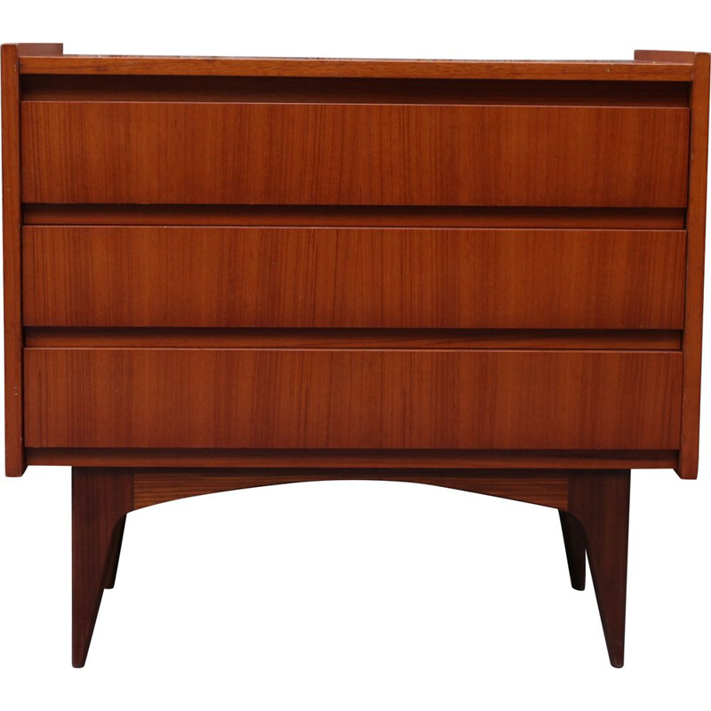 Scandinavian vintage teak chest of drawers