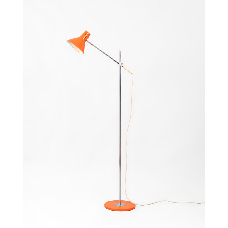 Orangefarbene Vintage-Stehlampe, Frankreich 1970