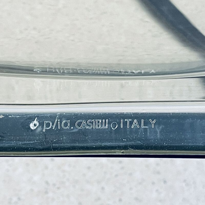 Juego de 4 sillas plegables vintage de Giancarlo Piretti para Castelli, Italia 1970