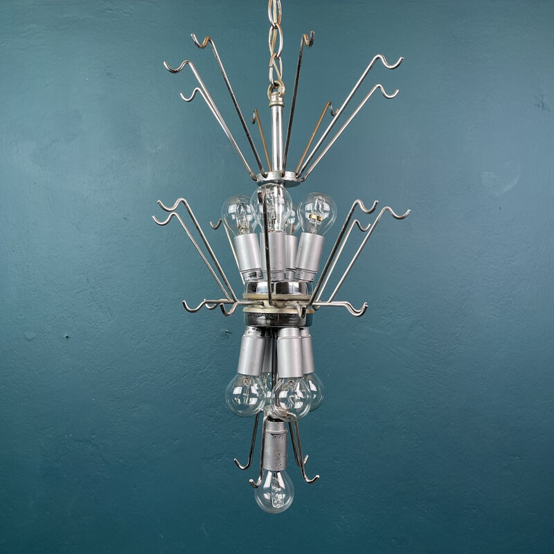 Vintage murano glass chandelier for Mazzega, Italy 1970