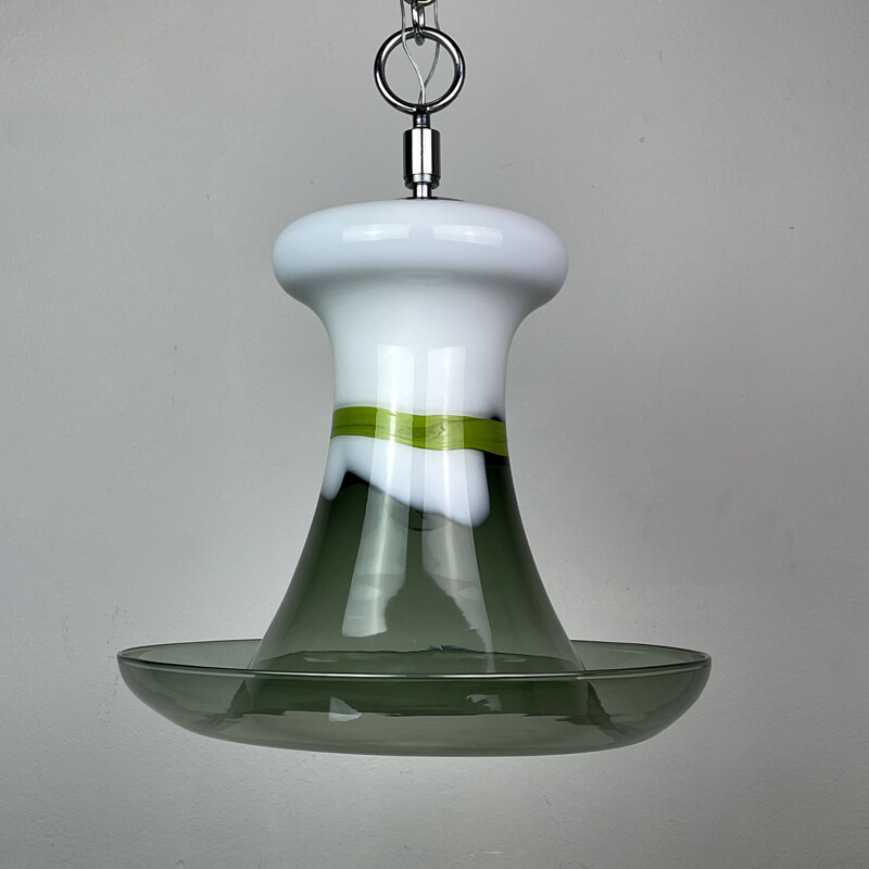 Vintage Murano glazen hanglamp, Italië 1970