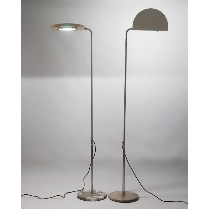 Italian vintage floor lamp Mezza Luna by Bruno Gecchelin for Skipper Pollux, Italy 1970s