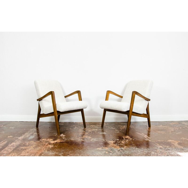 Pair of vintage armchairs by Bystrzyckie Fabryki Mebli, 1960s