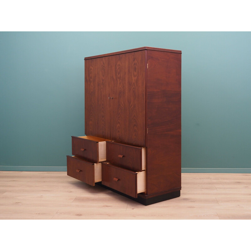 Mahogany vintage cabinet, Denmark 1970s