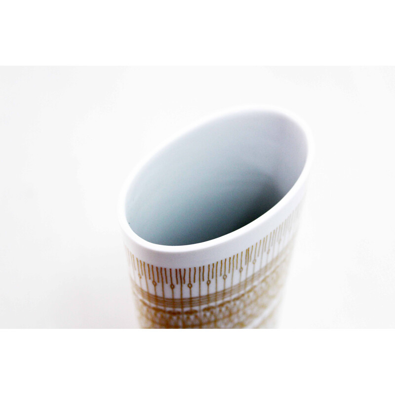 Vase vintage en porcelaine blanche par Rosenthal Studio Line