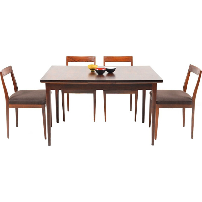 Luebke rosewood dining set - 1960s