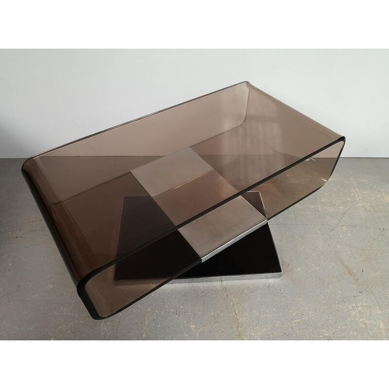 Vintage folded plastic coffee table