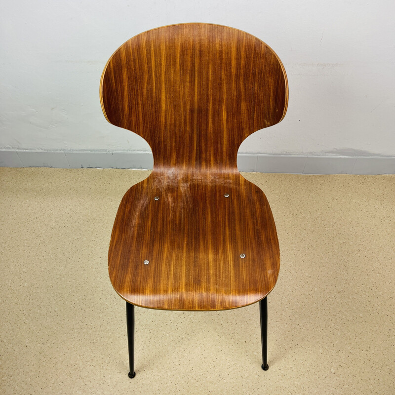 Cadeira Vintage por Carlo Ratti para a Indústria Legni Curvati Lissone, Itália 1970