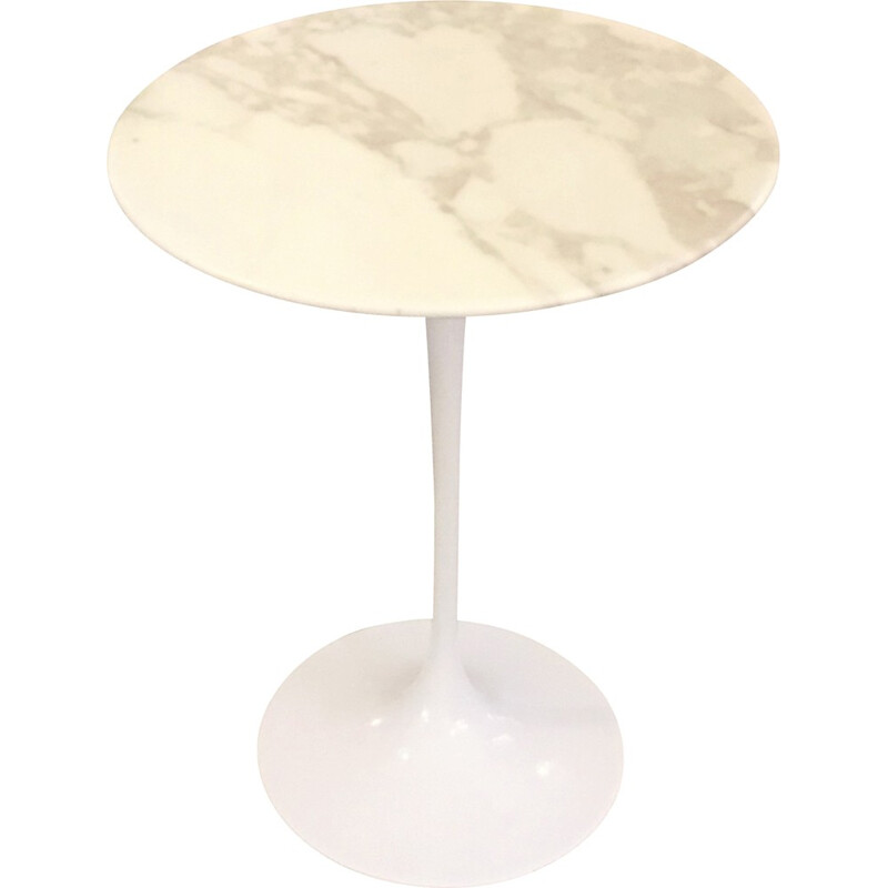 Knoll gueridon in Arabescato marble, Eeero SAARINEN - 1970s