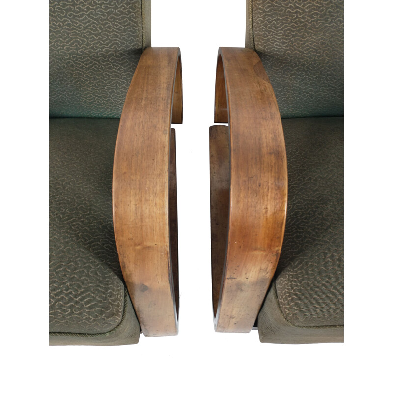 Paire de fauteuils vintage de Miroslav Navratil, 1930