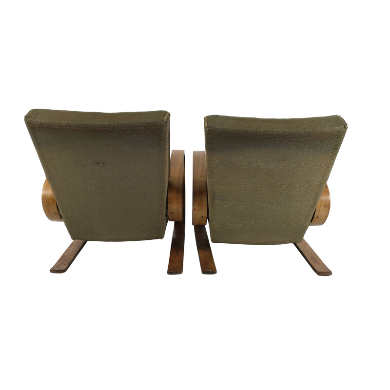 Pair of vintage armchairs by Miroslav Navratil, 1930s