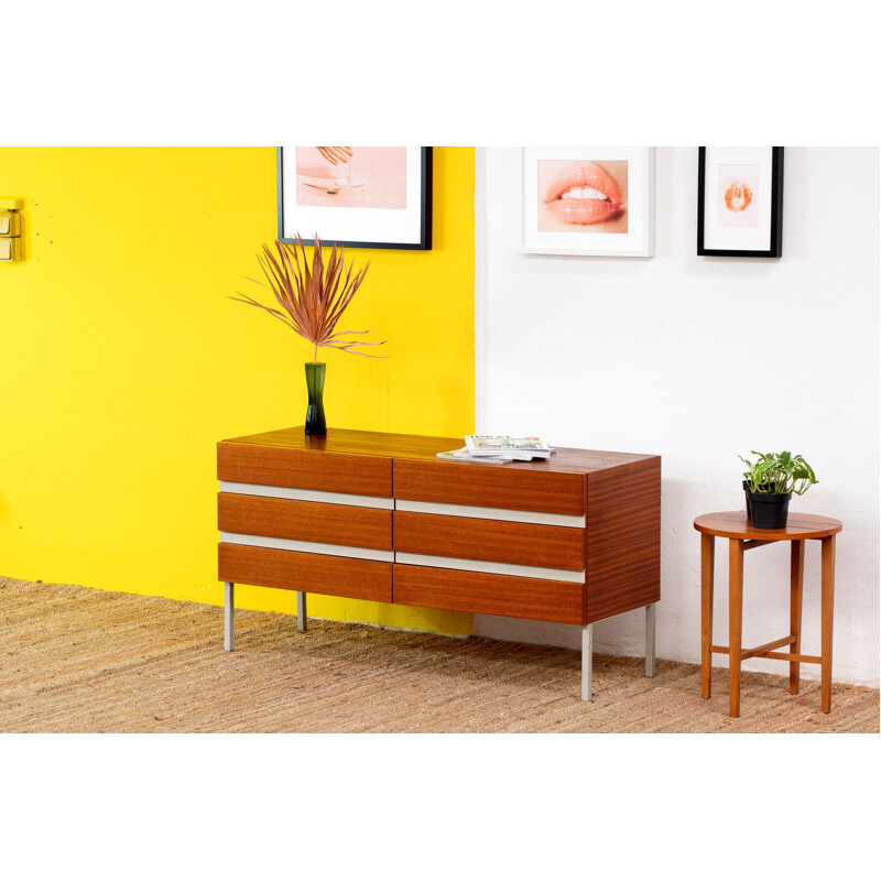 Scandinavian vintage wood sideboard