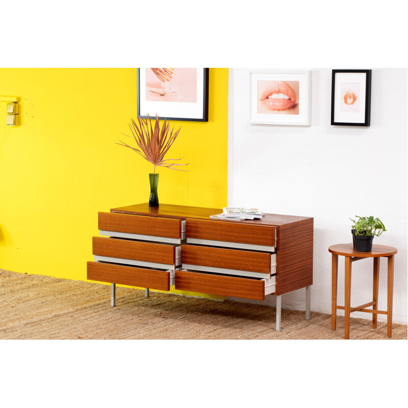 Scandinavian vintage wood sideboard