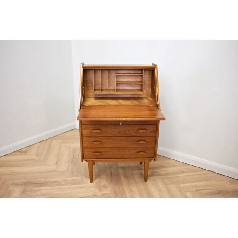 Teak vintage secretary, 1960s