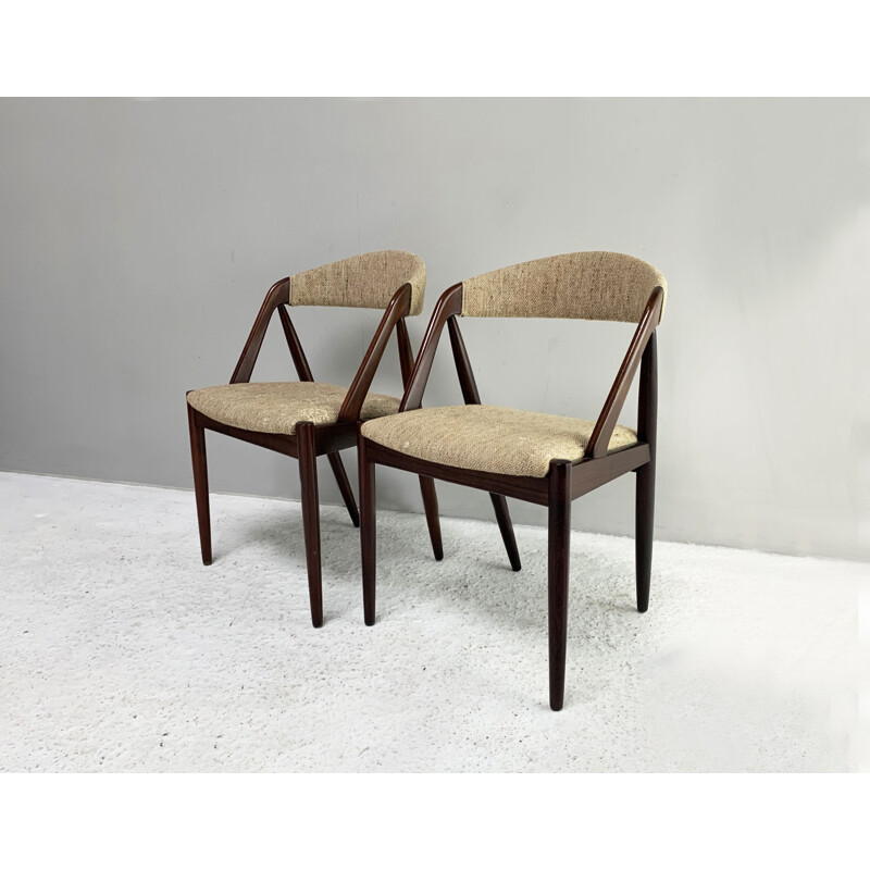 Pair of mid century No 31 dining chairs by Kai Kristiansen, 1960s