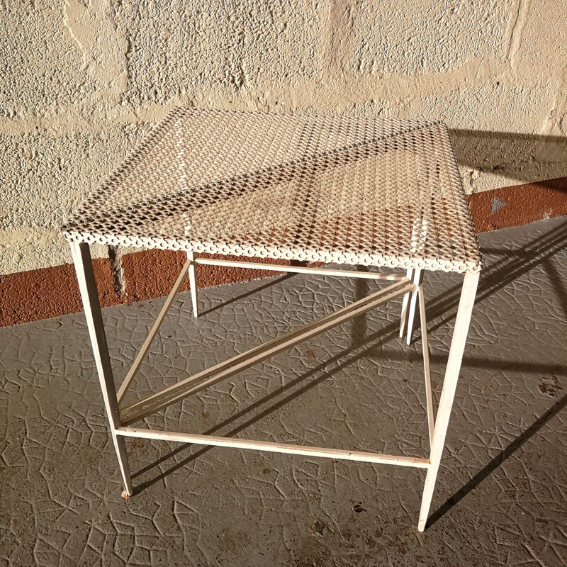 Par de mesas de café triangulares vintage, 1950