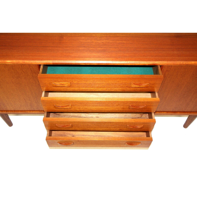 Vintage teak sideboard by Clausen & Søn Silkeborg, Denmark 1960