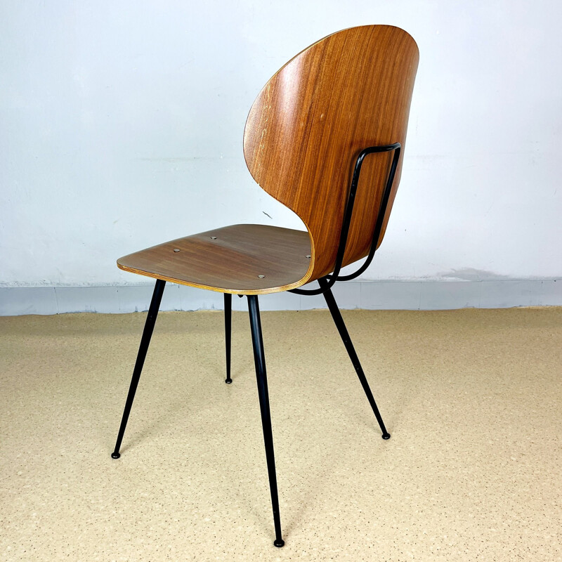 Vintage stoel van Carlo Ratti voor Industria Legni Curvati Lissone, Italië 1970