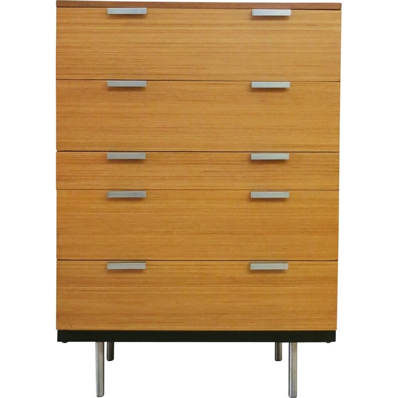Stag chest of drawers with 5 drawers, John & Sylvia REID - 1960s