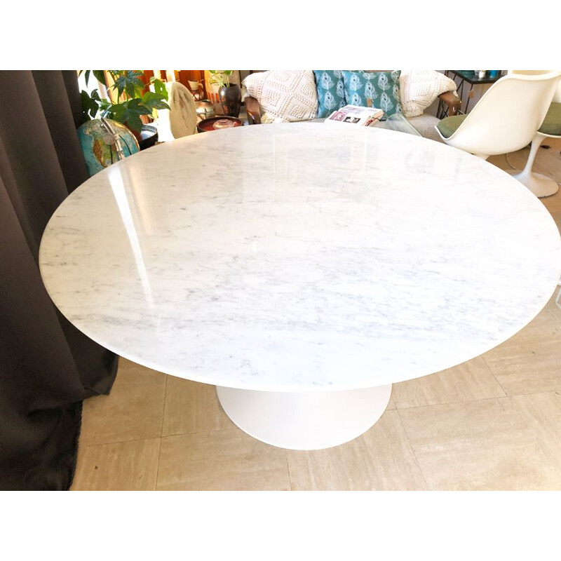 Vintage marble tulip table by Eero Saarinen for Knoll, 1970