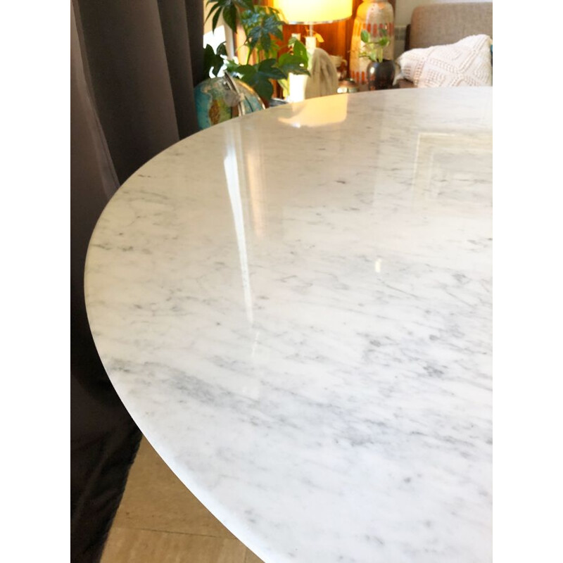 Vintage marble tulip table by Eero Saarinen for Knoll, 1970