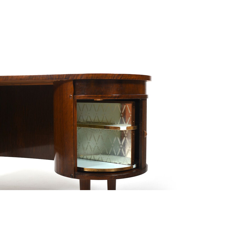 Vintage kidney desk by Kai Kristiansen for Feldballes Møbelfabrik, Denmark 1950