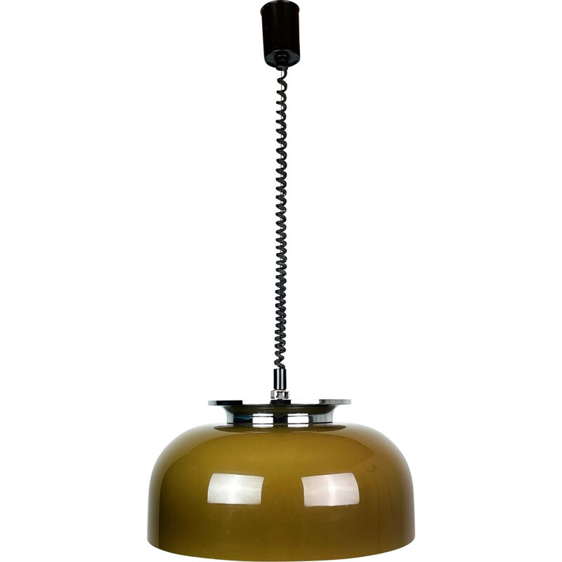 Mid-century pendant lamp Clear by Luigi Massoni for Harvey Guzzini Meblo, 1970s