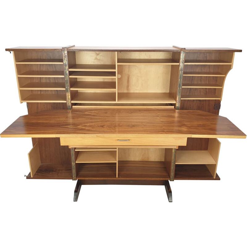 Vintage opvouwbaar bureau "Magic Box" van Mummenthaler en Meier, Zwitserland 1960