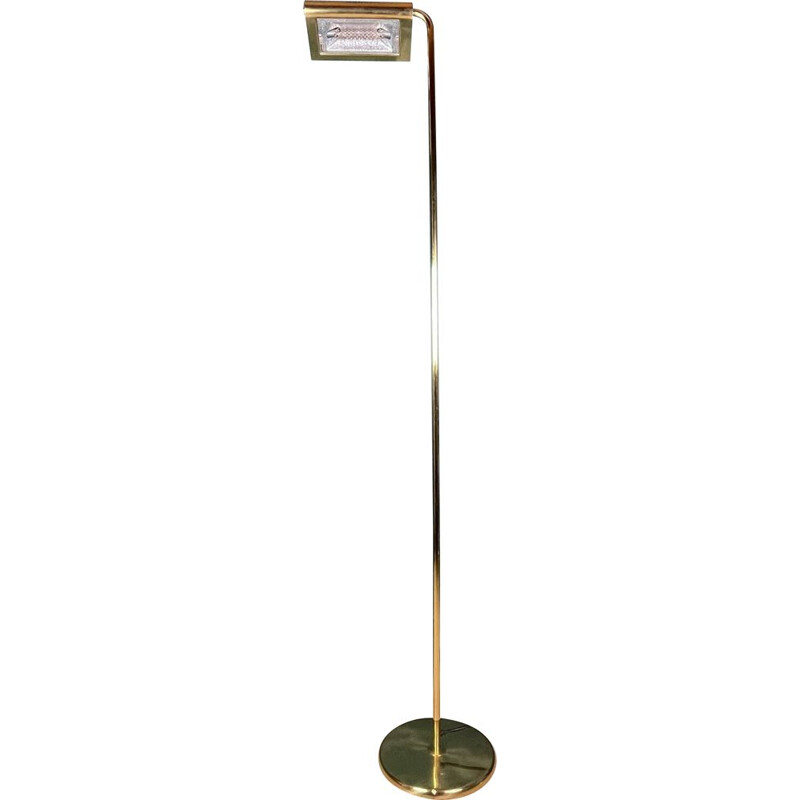 Vintage brass floor lamp by Egoluce, Italy 1980s