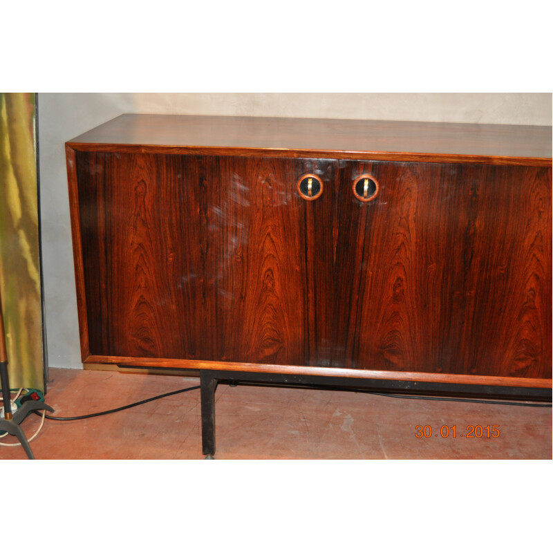 Sideboard in rosewood, Luigi BARTOLINI - 1950s