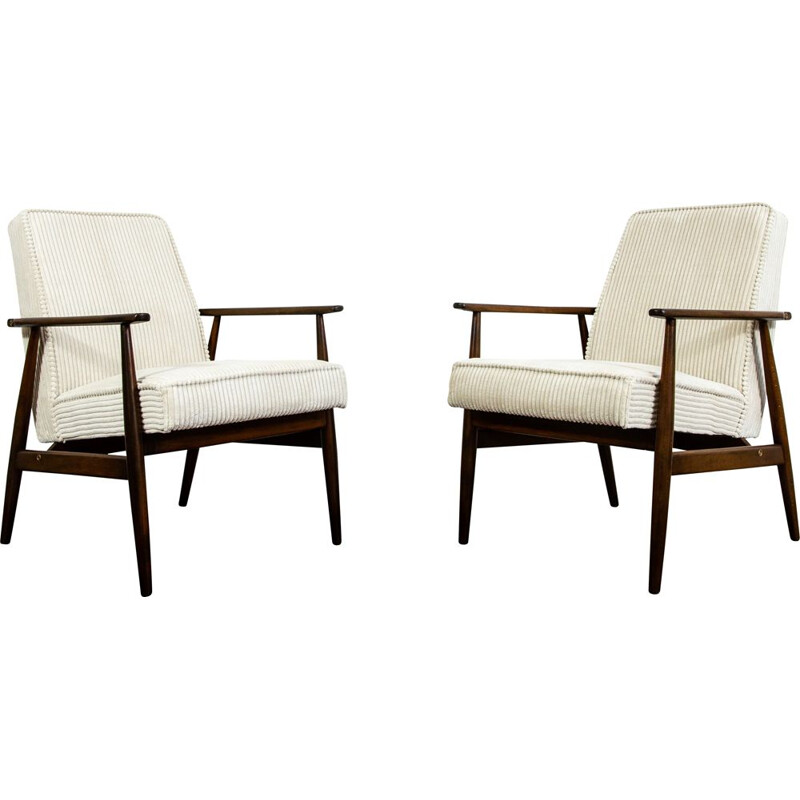 Pair of vintage armchairs by H. Lis, 1960s