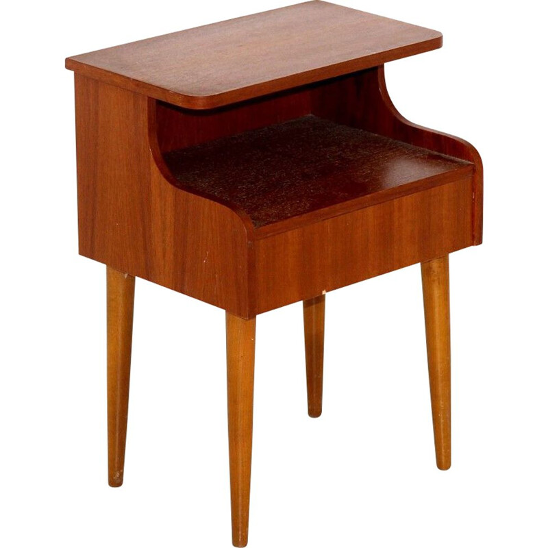 Vintage teak night stand, Sweden 1960