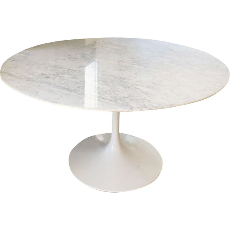 Vintage marble tulip table by Eero Saarinen for Knoll, 1970