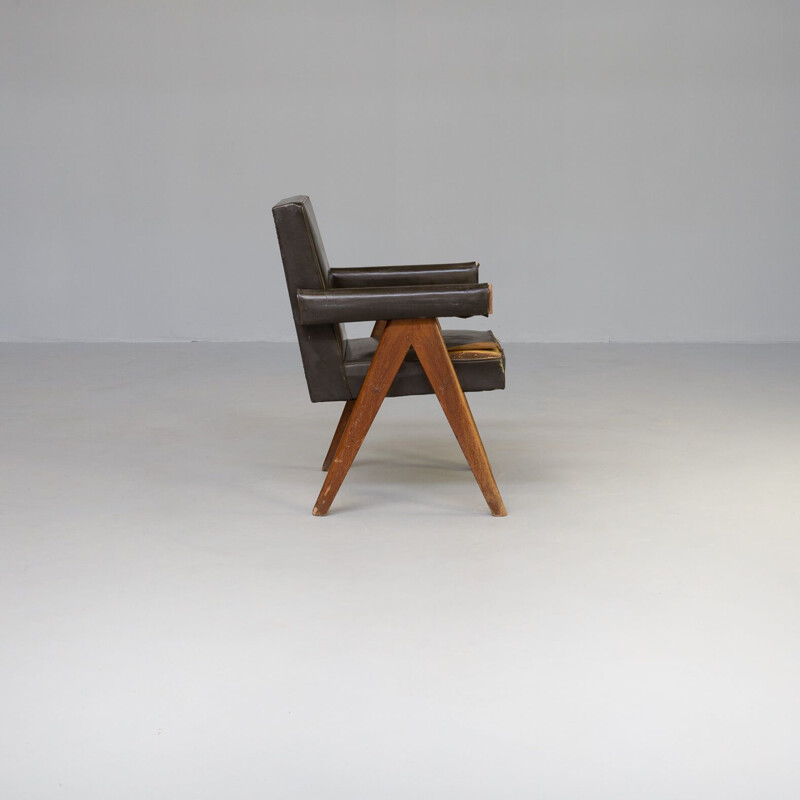Vintage "Committee" armchair by Pierre Jeanneret