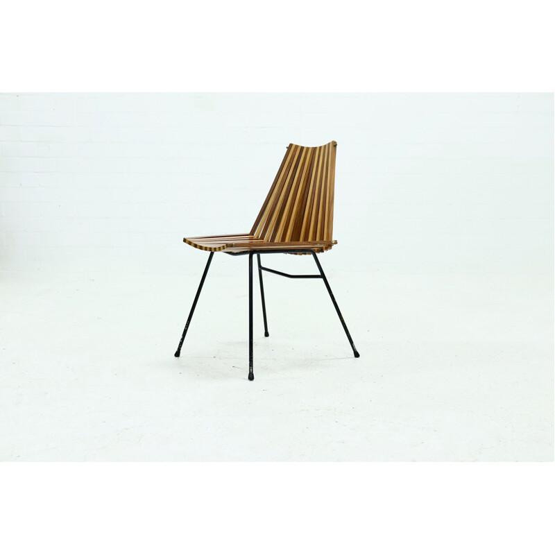 Vintage Dutch slat chair by Rohé, 1960s