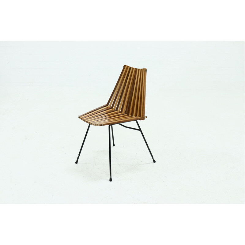 Vintage Dutch slat chair by Rohé, 1960s