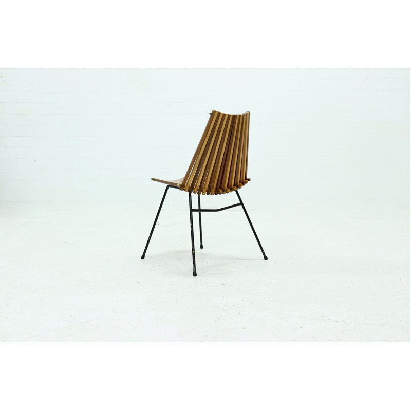 Vintage Dutch slat chair by Rohé, 1960s