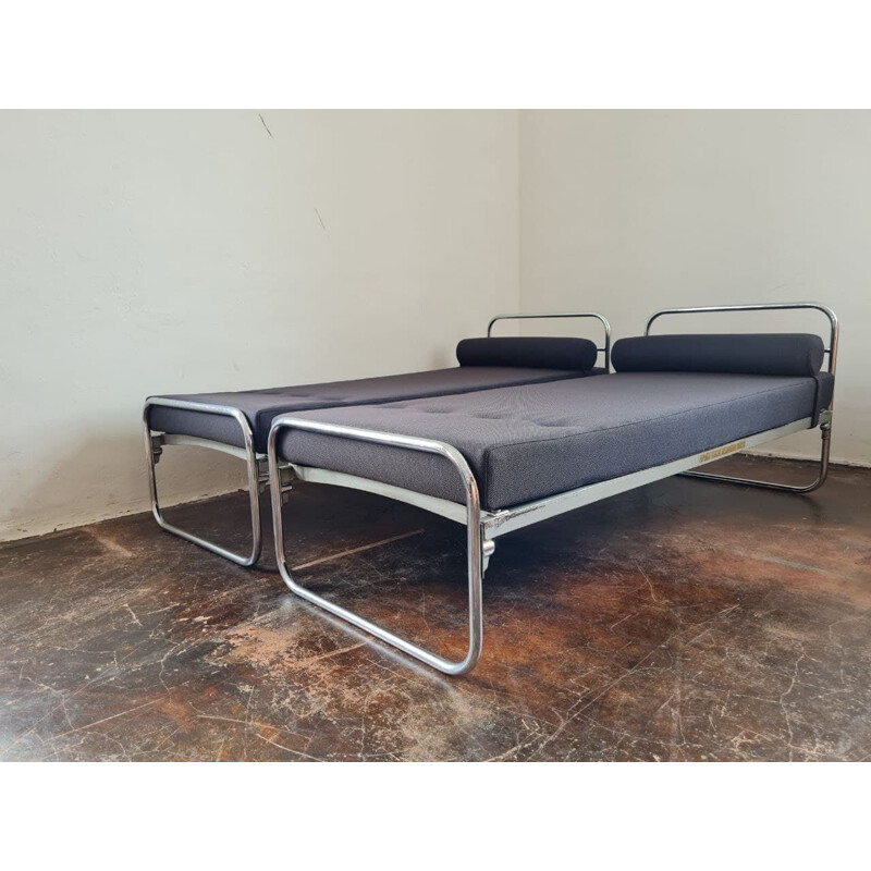Pair of vintage Auping beds, 1930s