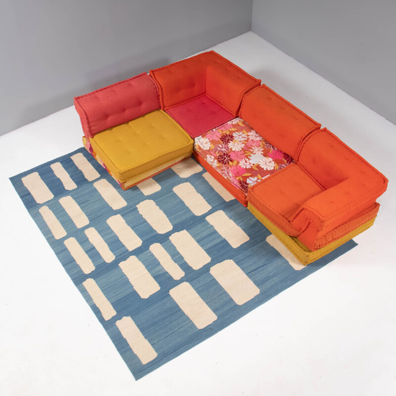 Conjunto de 12 sofás seccionais Mah Jong de Hans Hopfer para Roche Bobois, 1970