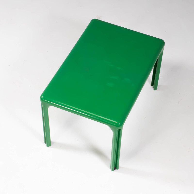 Vintage green Stadio 120 table by Vico Magistretti for Artemide, 1970s