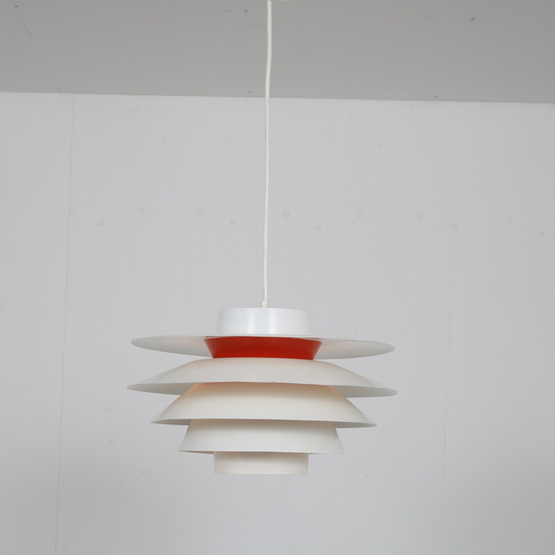 Vintage "Verona" pendant lamp by Sven Middelboe for Nordisk Solar, Denmark 1960s