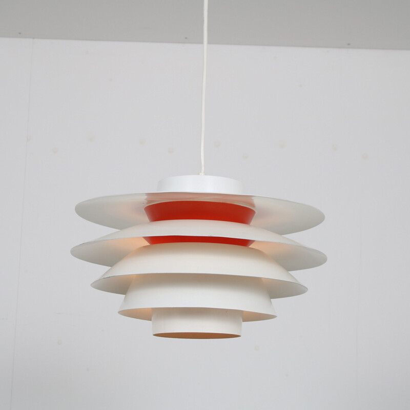 Vintage "Verona" pendant lamp by Sven Middelboe for Nordisk Solar, Denmark 1960s