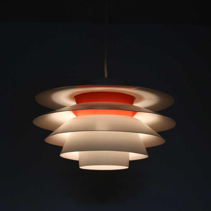 Vintage "Verona" pendant lamp by Sven Middelboe for Nordisk Solar, Denmark 1960s