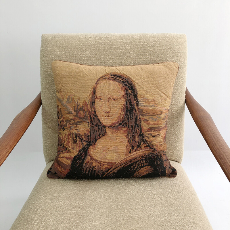 Vintage Mona Lisa cushions, 1970s