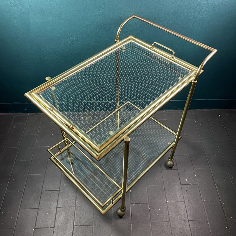 Vintage serving bar trolley, Italy 1960s