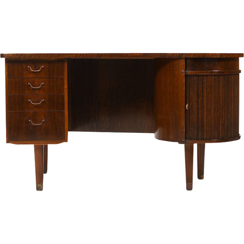 Bureau rénal vintage de Kai Kristiansen pour Feldballes Møbelfabrik, Danemark 1950