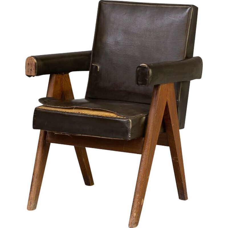 Vintage "Committee" armchair by Pierre Jeanneret
