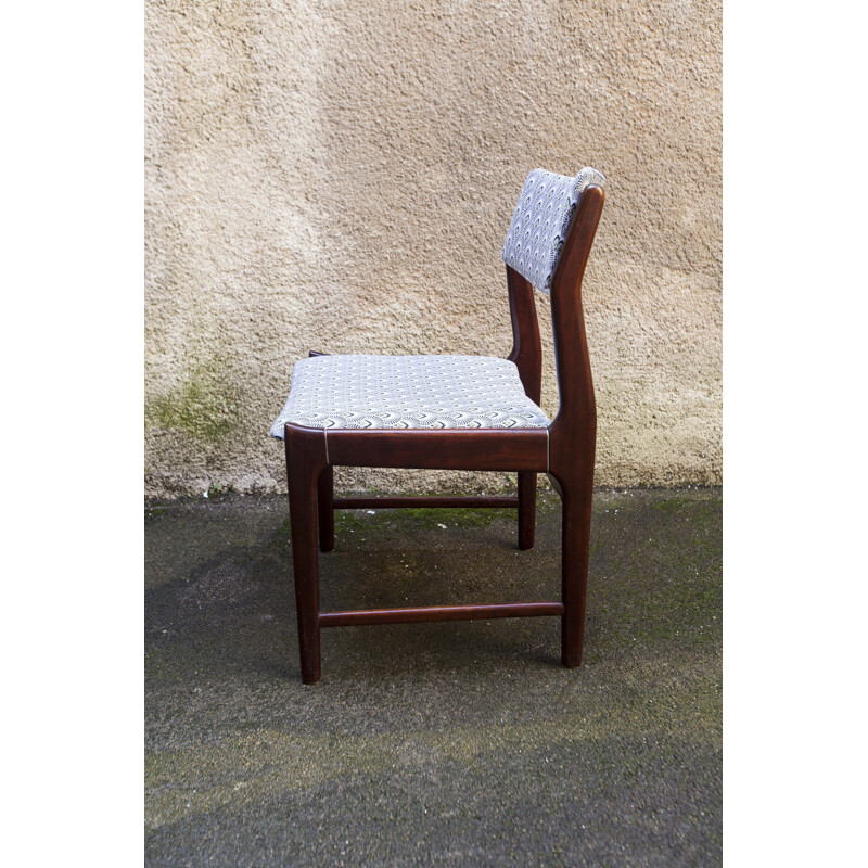 Set of 4 Scandinavian vintage rosewood chairs, 1960