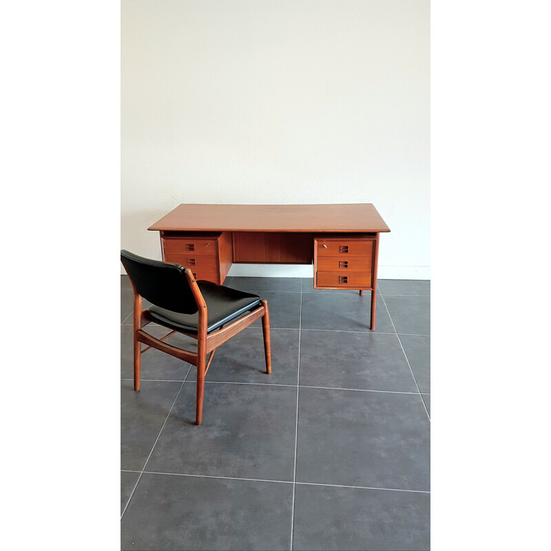 Scandinavisch vintage teak bureau van Arne Vodder voor Sibast, Denemarken 1960